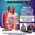 praise and testimony night 2